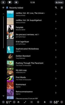 Recently added albums